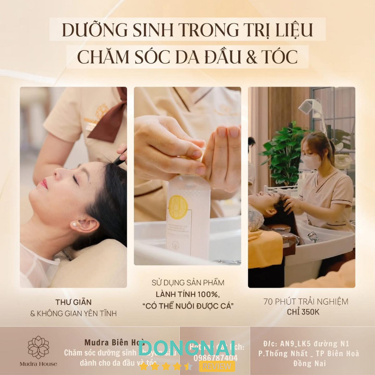 Gội đầu dưỡng sinh Mudra