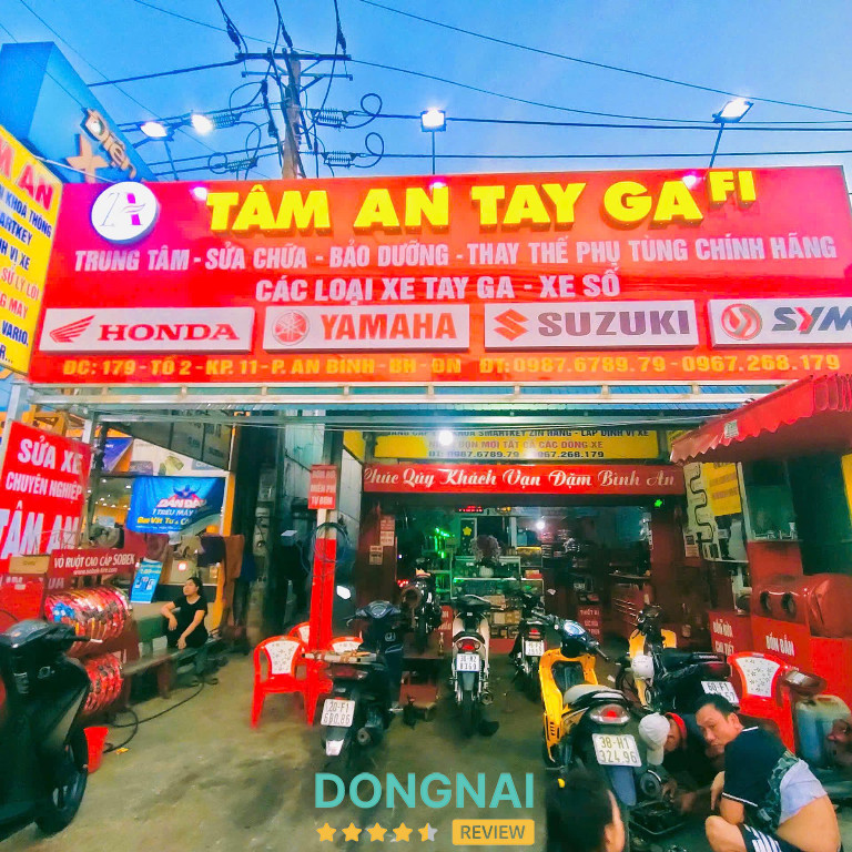 Sửa Xe Tâm An Tay Ga - 180 Bùi Văn Hòa