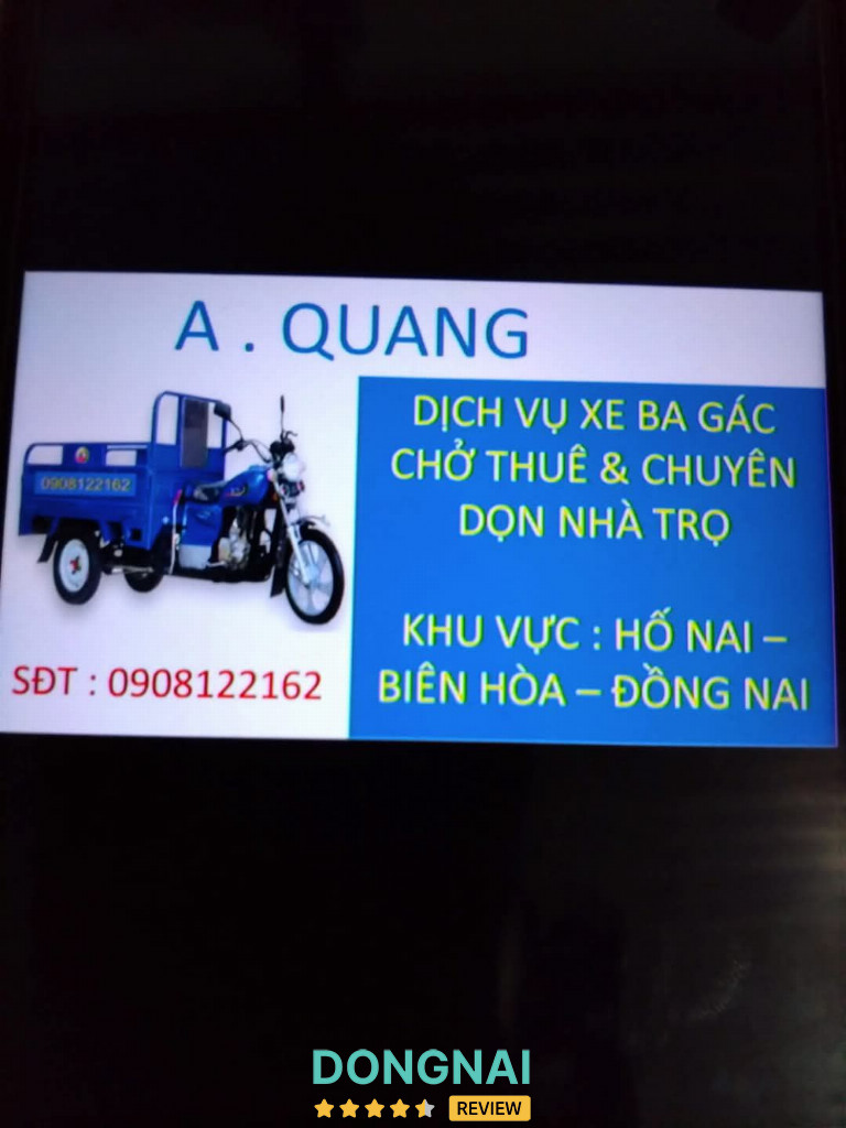 dịch vụ xe ba gác ở Biên Hòa