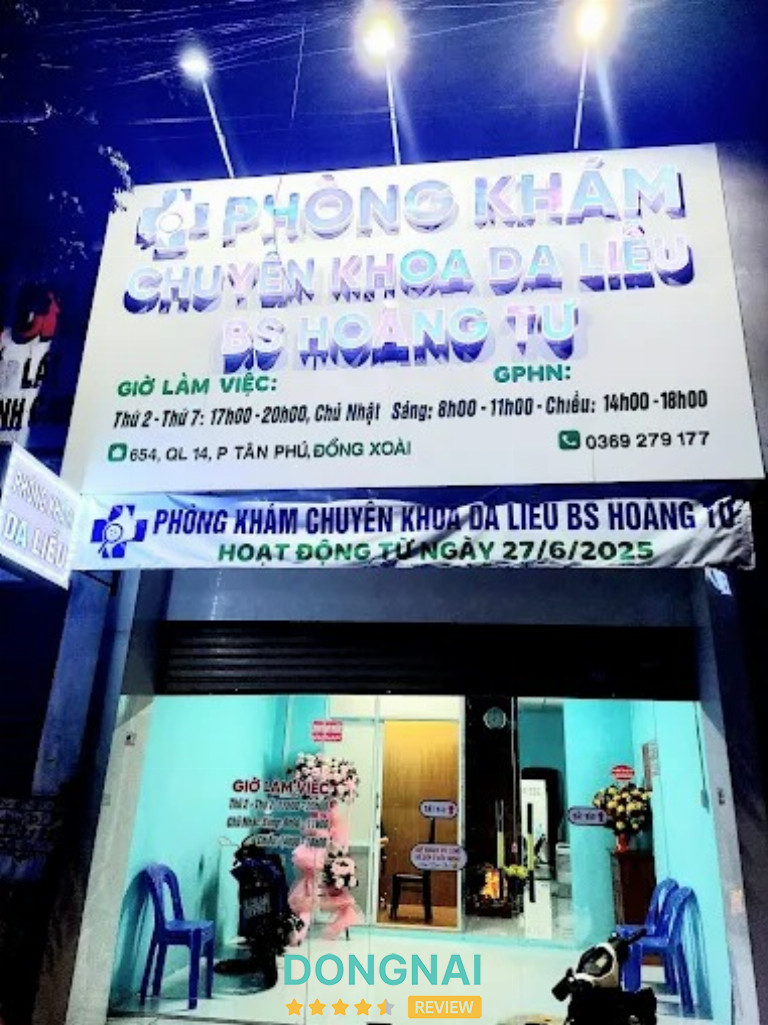 Phòng khám Da liễu BSCKI. Hoàng Văn Tư - 654 QL14