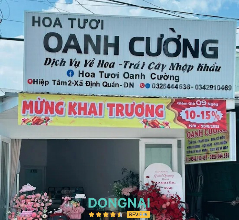 Hoa tươi Oanh Cường - Huỳnh Văn Nghệ
