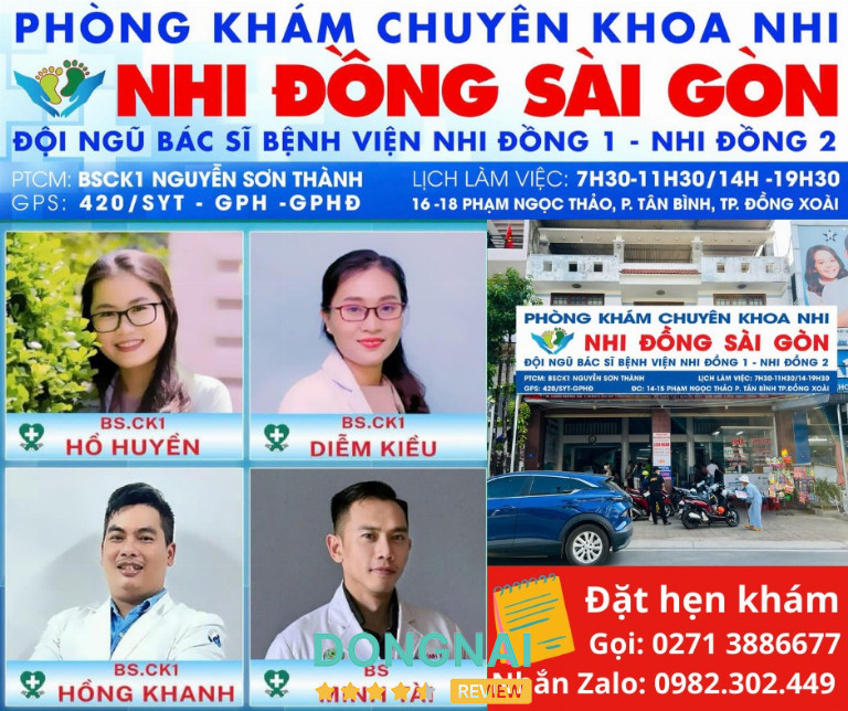 Phòng Khám Nhi Đồng Sài Gòn - Bình Phước - 144 Phạm Ngọc Thảo