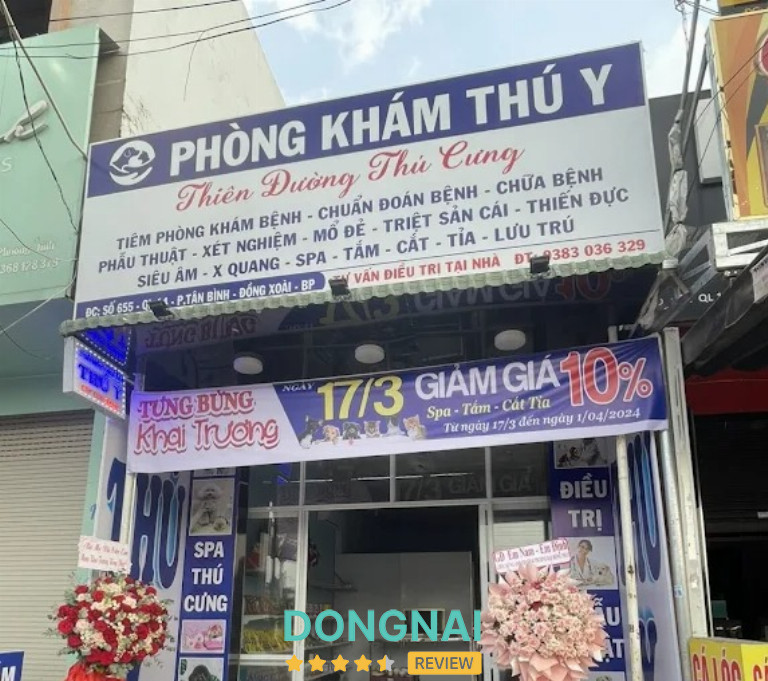 Phòng Khám Thú Y Thiên Đường Thú Cưng - Đồng Xoài